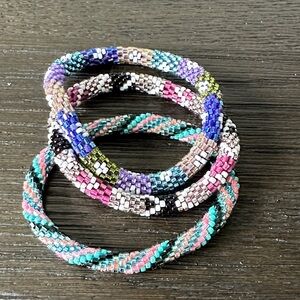 Colorful Beaded Bracelets Set